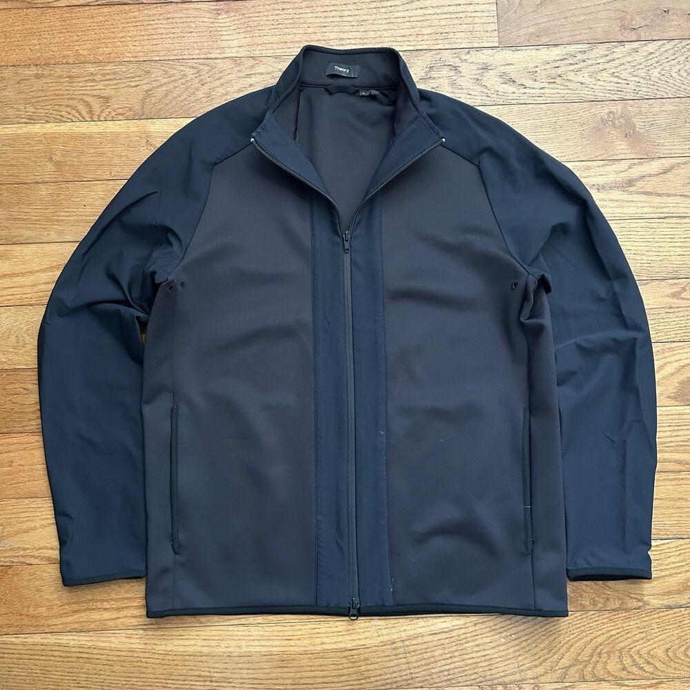 Theory Travus Soft Scuba Performance Commuter Full Zip Jacket Large